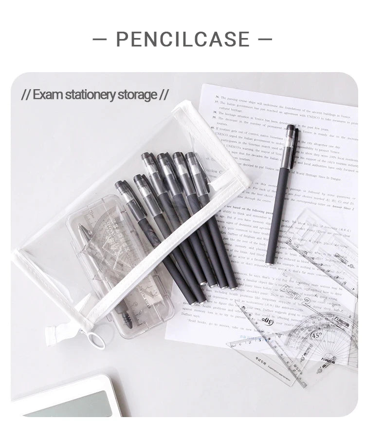 Transparent Large Capacity Pencil Case
