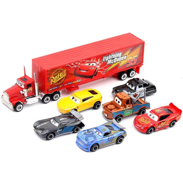 Disney Cars 7-Car Set – Lightning McQueen and Friends in Action!