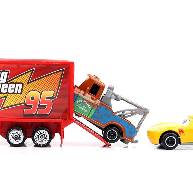 Disney Cars 7-Car Set – Lightning McQueen and Friends in Action!