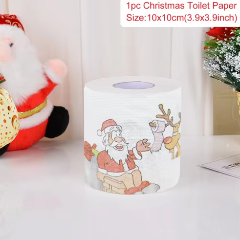 Personalized Toilet Paper Rolls - Christmas Edition with Santa Claus