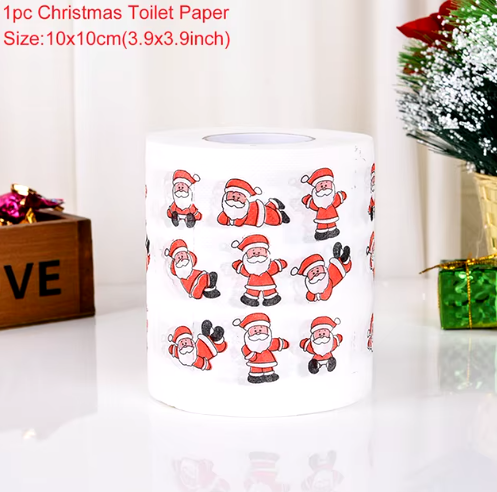 Personalized Toilet Paper Rolls - Christmas Edition with Santa Claus