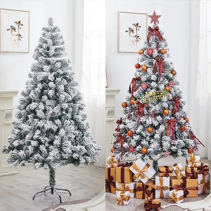 Snow-Flocked Christmas Tree – Winter Wonderland PVC Christmas Tree (60/90/120/150/180 cm)