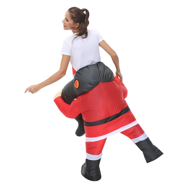 Inflatable Santa Claus Carrying Costume – 🎅🎄 The Ultimate Holiday Fun!